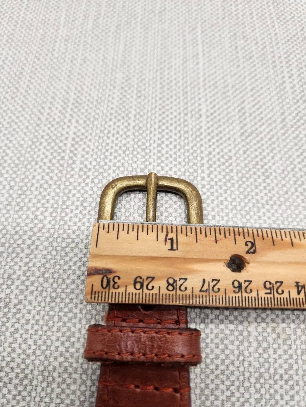 Smathers & Branson Sz 40 Belt Notre Dame Needlepoint Hand Stitched Brass Buckle